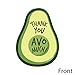Big Dot of Happiness Hello Avocado - Shaped Cards - Fiesta Party Thank You Note with Envelopes - Set of 12