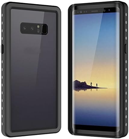 Samsung Galaxy Note 8 Waterproof Case, Sililoli Underwater Full Sealed Cover Snowproof Shockproof Dirtproof IP68 Certified Waterproof Case for Samsung Galaxy Note 8 (Black)