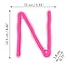 LED Neon Letters Light, Marquee Signs Light Up Letters USB Plug in Batteries Operated Night Light Pink Lamp Words Signs for Teen Girls Bedroom Decor-Pink Letter N