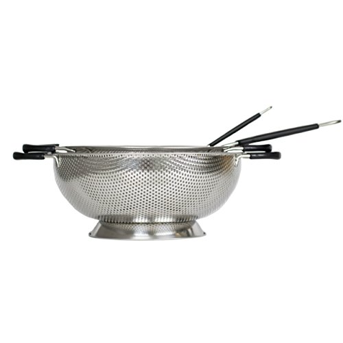 4 Colanders Piece Strainer Set, Commercial Grade Stainless Steel