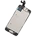 iPhone 5S Frout Screen Replacement Black Kit, Screen Repair, Full LCD Assembly , Display Touch Digitizer Full Assembly Replacement with Home Button, Front Camera, Ear Speaker, Repair Tools