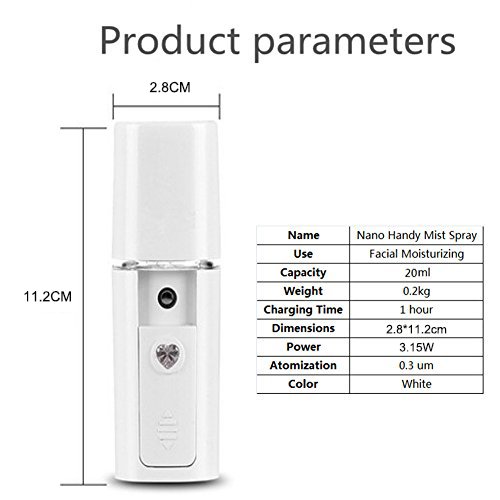 Hann Nano Cool Facial Steamer + Warm Facial Steamer Professional Sinus Steam Inhaler Face Skin Moisturizer Facial Mask Sauna Spa Steamers with Aromatherapy Diffuser Humidifier Function
