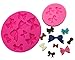Okallo Products Set of 2 Bow Molds for Candy Cake Decorations - Silicone Ribbon Mold