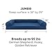 Furhaven Pet Dog Bed | Orthopedic Quilted Traditional Sofa-Style Living Room Couch Pet Bed w/ Removable Cover for Dogs & Cats, Navy, Jumbothumb 2