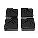 ZHENXI Adjustable Bed Riser Furniture Lift Bed Frame Risers Create Under Bed Storage Heavy Duty Set of 8 (1x4x4) Black Color