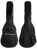YMC 39 Inch Waterproof Dual Adjustable Shoulder Strap Acoustic Guitar Gig Bag 5mm Padding Backpack with Accessories(Picks, Pick holder, Strap Lock, String Winder) -For 39