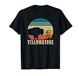 Retro Yellowstone National Park Vintage Buffalo Geyser Gift T-Shirt