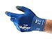 HyFlex 11-618 Ultra-Thin Industrial Safety Work Gloves for Auto, Machinery, Equipment, Fabrication - Size 9, Blue/Black (Pack of 12)