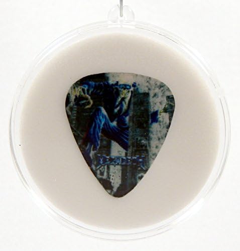 Megadeth Guitar Pick #3/12 With MADE IN USA Christmas Tree Ornament Capsule