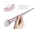 Jessup makeup brush set,Professional Makeup Brushes,Eye Brush Powder brush,Highlight,Blush Brush, Contour Brush,Fiber bristles,Plastic Handle Brush set Pink T260