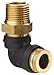 Legris 3109 60 14DOT Nylon & Nickel-Plated Brass Push-To-Connect Fitting, Complies with DOT, 90 Degree Elbow, 3/8