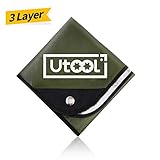 UTOOL Heavy Duty Emergency Blanket, Extra Large Thermal Tarp Reflective Survival Outdoor Emergency Blanket with Water Proof, 93% Heat Retention, Tear Resistant, Reusable Features