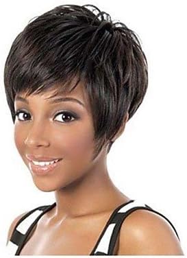 Realistic wig GY style Practical fashion 6inch short brazilian hair natural straight machine-made wig for ladies