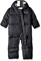Columbia Baby Boys' Snuggly Bunny Bunting, Black/Black Plaid, 6-12 Months