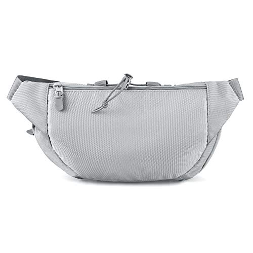 DYJ Tactical Waist Pack Bag Military Waist Pack Portable Fanny Packs Large Army Waist Bag for Daily Life Fishing Cycling Camping Hiking Traveling Hunting Shopping (Gray) - Thumbnail 2