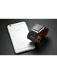 correas de valkit para Apple Watch Band   iWatch 38 mm 42 mm correa de piel de repuesto para iPhone Smart Watch correa pulsera pulsera con cierre acero inoxidable Adaptador de metal para Apple Watch Series 3 2 1, 38mm