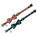 KUDES 2 Pack/Set Cat Collar Breakaway with Cute Bow Tie and Bell for Kitty and Some Puppies, Adjustable from 7.8-10.5 Inch (Green+Orange, Plaid)