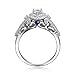 Newshe Wedding Engagement Ring Set for Women 925 Sterling Silver 3pcs 1.4Ct Pear White Cz Size 5-10