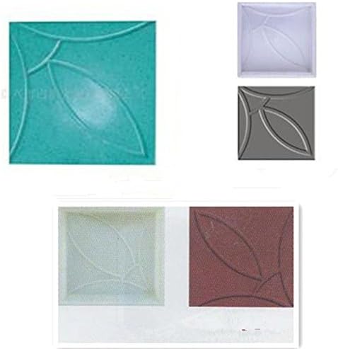 Starworld - Square Shape - Garden Path Concrete Plastic Brick Maker Mold Color Brick Tiles Mold Paving Pavement Walkway 27 27 x 5 cm ( W x L x H ) White color