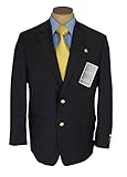 Ralph Lauren Mens 2 Button Navy Blue Wool Blazer Sport Coat Jacket
