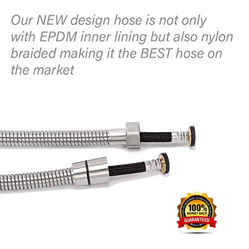 Shower Hose Extra Long | Shower Head Hose | Handheld Showerhead Hose| Long Shower Hose Extension | Shower Pipe for Bathroom, Toilet, Hand Held Shower Hose Extension & Replacement Part (98 inches)