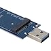 INTEFIRE M.2 USB 3.0 Adapter, M2 SSD Reader, NGFF SATA Based B & M Key Solid State Drive Converter as Portable Flash Drive/External Hard Drive, Support 2230 2242 2260 2280 (No Cable Needed)