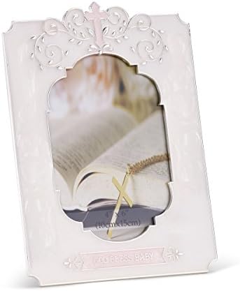 Nat and Jules Pink God Bless Baby Frame