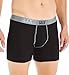 Saxx Mens Quest Modern Fit Fly Adventure Boxers Underwear Medium Black/Grey