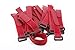 Pasow 25 Pcs 8-Inch Cable Ties with plastic buckle Reusable Wire Cord cable tie - Red