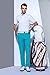 EAGEGOF Men's Shirts Golf Polo Shirt Short Sleeve Tshirts T Tech Moisture-Wicking Breathable Casual White