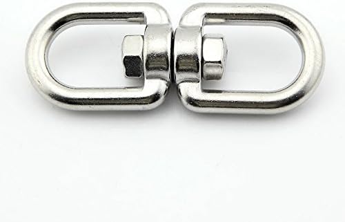 Yasorn Stainless Steel Eye to Eye Swivel Marine Mooring Chain swivels M6
