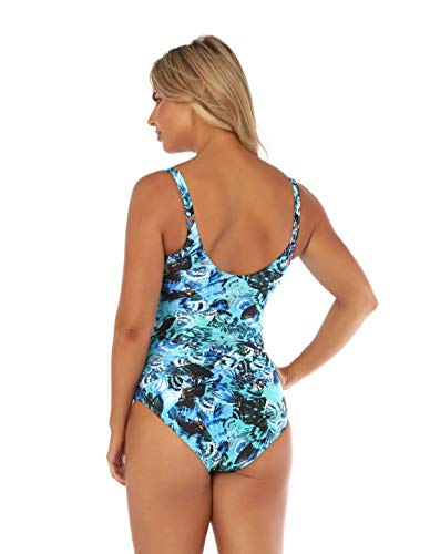 Seaspray SY007790 Thetis Black Multicolour Twist Bust Swimsuit - Image 3