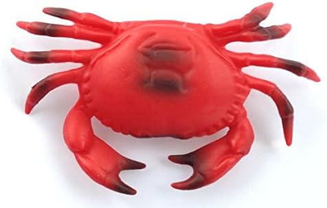 8" LARGE FAKE RED PLASTIC CRAB Funny Fish Joke Prank
