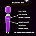 VESONI Multi-Frequency Viberate Massager with USB Rechargeable Handheld Personal Wand Massager for Women - Viberate Toy - Cordless & Waterproof - Powerful Multi Speed Vibration