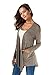 Women Open Front Casual Comfy Flowy Long Line Modal Cardigan (L, Grey)