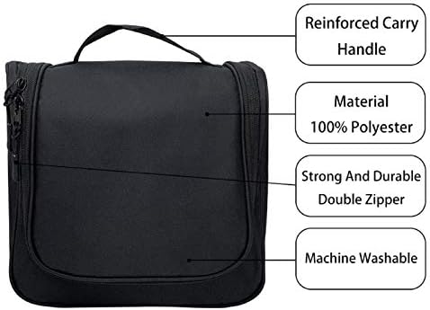 DAMIFAN makeup bag travel bags for women and men travel size toiletries toiletry bag Water-resistant Makeup Cosmetic Bag Travel Organizer for Accessories, Shampoo, Full Sized Container, Toiletries (Black) 4 DAMIFAN makeup bag travel bags for women and men travel size toiletries toiletry bag Water-resistant Makeup Cosmetic Bag Travel Organizer for Accessories, Shampoo, Full Sized Container, Toiletries (Black)