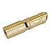 MecArmy X3S Handheld Mini EDC Flashlight with Micro USB Charging, Portable Rechargeable Everyday Carry Keychain Torch|130 lumens Outdoor Waterproof Lamp (Copper) (X3S-Brass, X3S-BS)