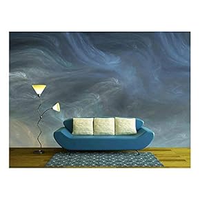 Abstract Shapes Made of Fractal Textures. - Removable Wall Mural | Self-Adhesive Large Wallpaper - 66x96 inches