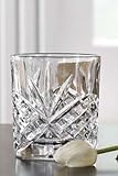 James Scott Double Old Fashioned Crystal Drinking Glasses Set, Irish Cut Design - Set of 4 - 8 Oz (Kitchen)