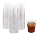 Clear Plastic Cups | 7 oz. 80 Pack | Hard Disposable Cups | Square Plastic Wine Cups | Plastic Cocktail Glasses | Small Plastic Drinking Cups | Plastic Party Cups | Bulk Wedding Plastic Tumblers