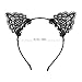 ETEREAUTY Headbands Lace Cat Ear Christmas Hairbands Hair Accessories for Women Girls Gift 2 Pieces
