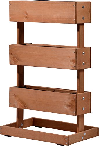 dobar 58525E Raised Garden Bed, Natural, 49.5 x 30 x 78 cm