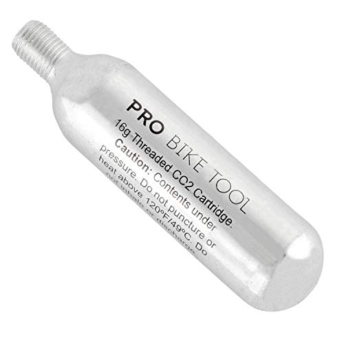 16g Threaded CO2 Cartridges, 6 Pack for All CO2 Bike Tire Inflators