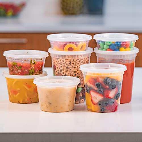 EDI Deli Food Storage Containers with Lids 50 Sets (8oz) Pricepulse