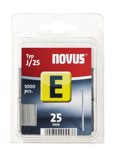 Novus - Typ J/25 E-25 mm Staples (Pack of 1000) /Stationery