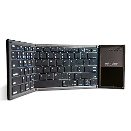 obVus Solutions minder Foldable Keyboard, Travel Keyboard, Foldable