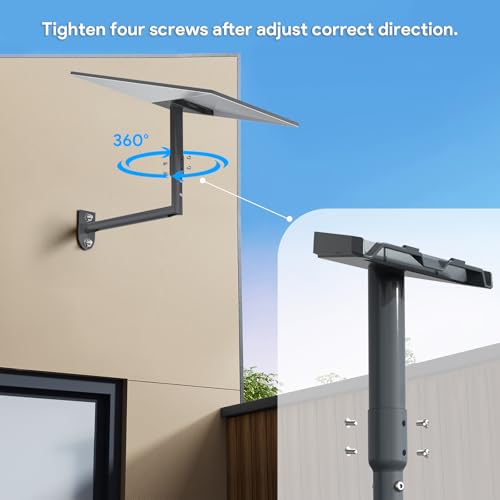 XLTTYWL Wall Mount and Mast 360° with Adapter for Starlink Gen3 & 4X | For Gen 3/4/4X/V2, Adapter Included, 360° Swivel, Storm Proof, Stainless Metal, Ideal Roof, Frontage & Motorhome