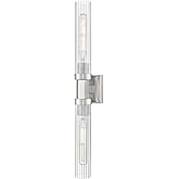 Z-Lite 740-2W-BN Beau - 2 Light Wall Sconce-27 Inch Tall and 4.5 Inch Wide, Finish Color: Brushed Nickel