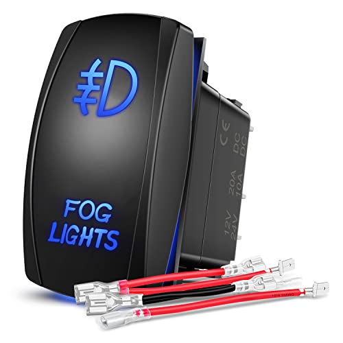 Nilight Fog Lights Rocker Switch Led Light Bar 5Pin Laser On Off SPST switches…