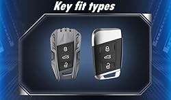 Zinc Alloy Key fob Cover, Key Case Compatible for